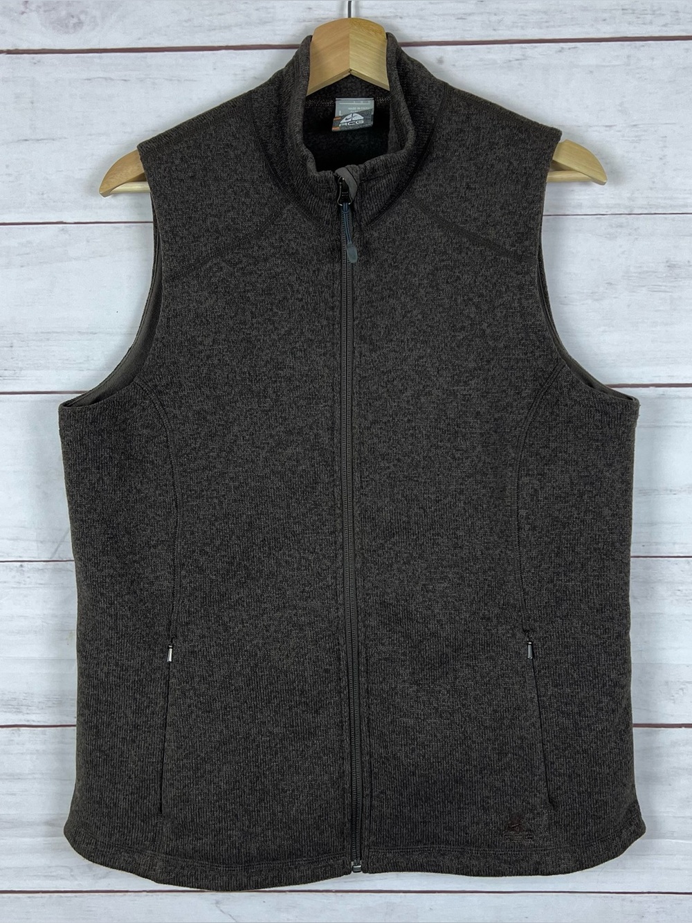 Vintage NIKE ACG Fleece Full Zip Vest Jacket Y2K Brown Women’s Size Large